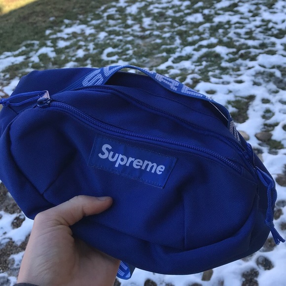 supreme blue fanny pack